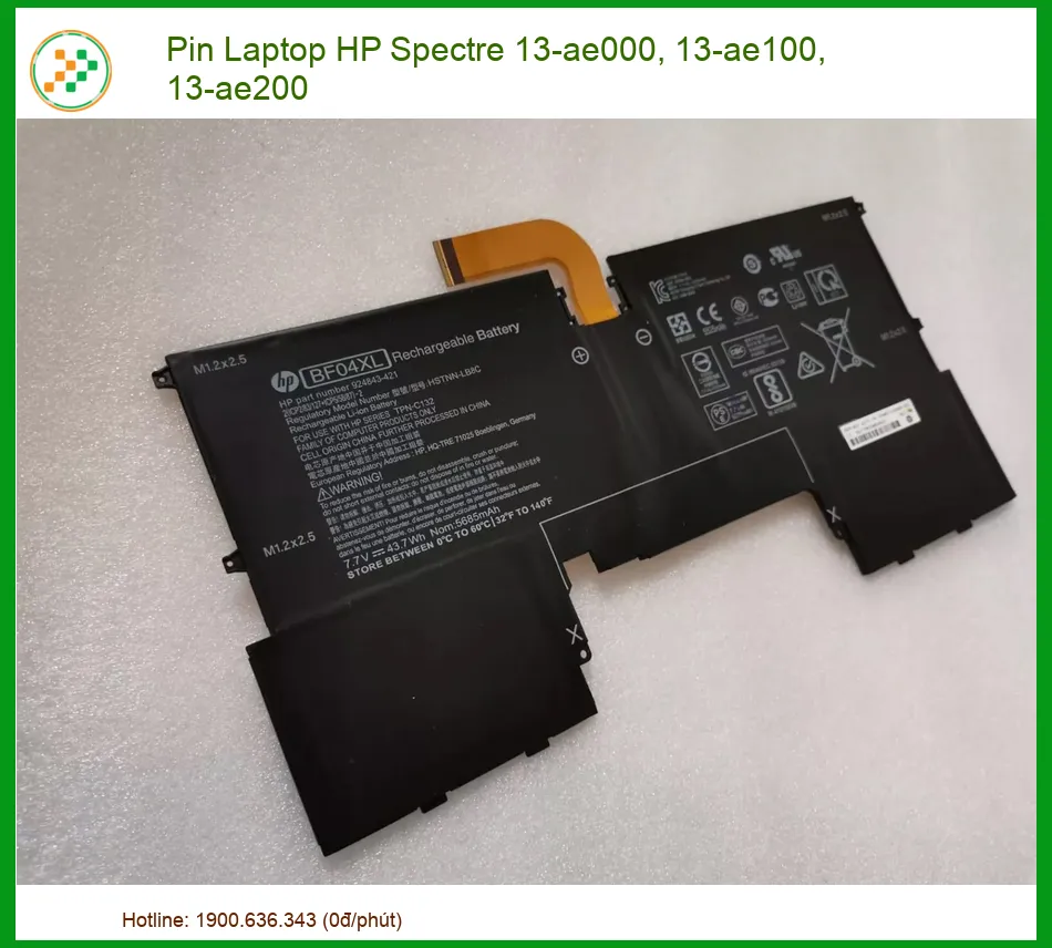 Pin Laptop HP Spectre 13-ae000, 13-ae100, 13-ae200 - Chính Hãng, Giá Tốt, Thay Lấy Liền Tại TPHCM