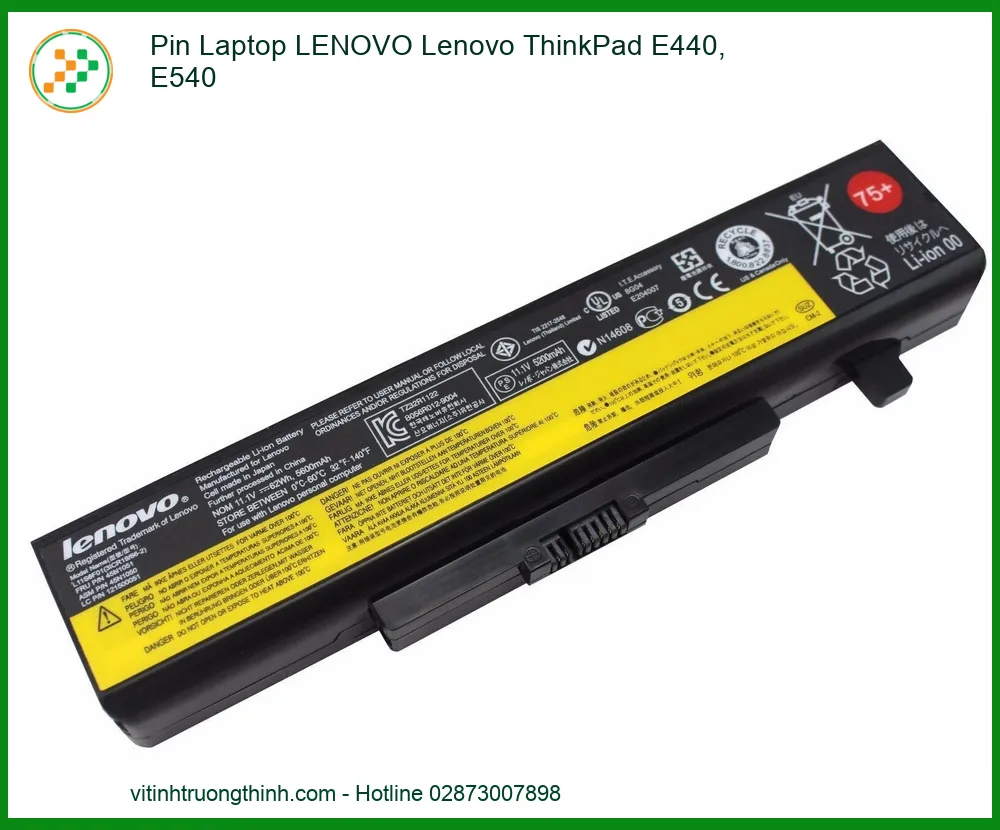 Pin Laptop LENOVO ThinkPad E440 E540 Chính Hãng, Giá Tốt | Thay Pin, Bảo Hành Tận Nơi