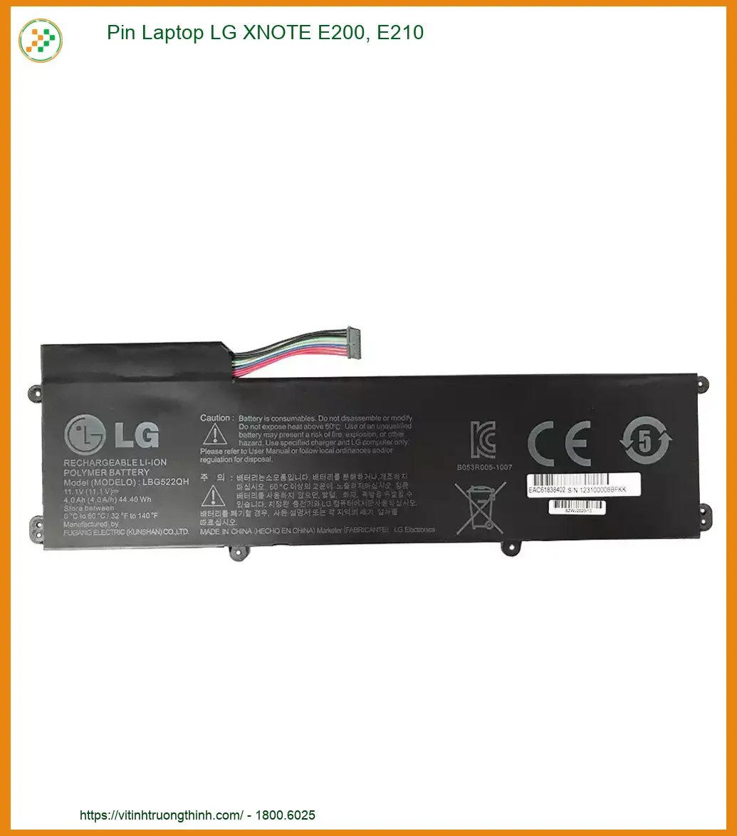 Pin Laptop LG XNOTE E200, E210 Chính Hãng | Thay Pin Tận Nơi, Bảo Hành Uy Tín