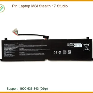Pin Laptop Msi Stealth 17 Studio Chính Hãng – Trung Tâm Thay Thế Lấy Liền Tphcm