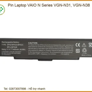 Pin Laptop Vaio N Series Vgn-n31, Vgn-n38 Chính Hãng – Trung Tâm Thay Thế Uy Tín Tphcm