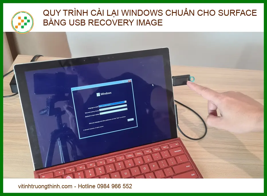 Hướng Dẫn Cài Lại Windows Chuẩn Cho Surface Bằng USB Recovery Image (2026)