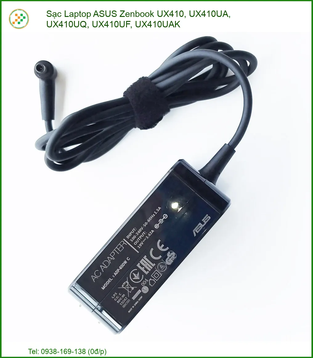 Sạc Laptop ASUS Zenbook UX410, UX410UA, UX410UQ, UX410UF, UX410UAK - Chính Hãng, Giá Tốt, Thay Lấy Ngay