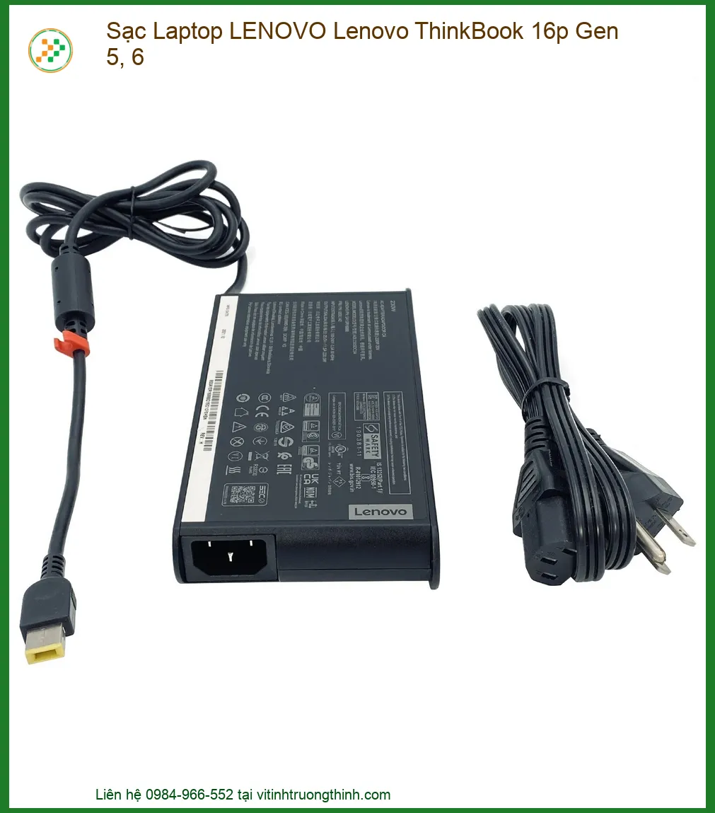 Sạc Laptop Lenovo ThinkBook 16p Gen 5, Gen 6 Chính Hãng, Giao Nhanh Tận Nơi