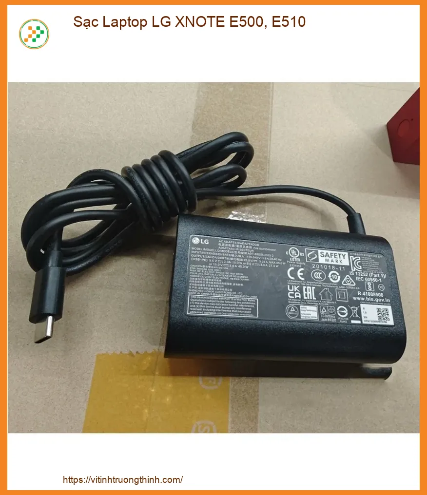 Sạc Laptop LG XNOTE E500, E510 chính hãng - Địa chỉ thay lấy ngay TPHCM
