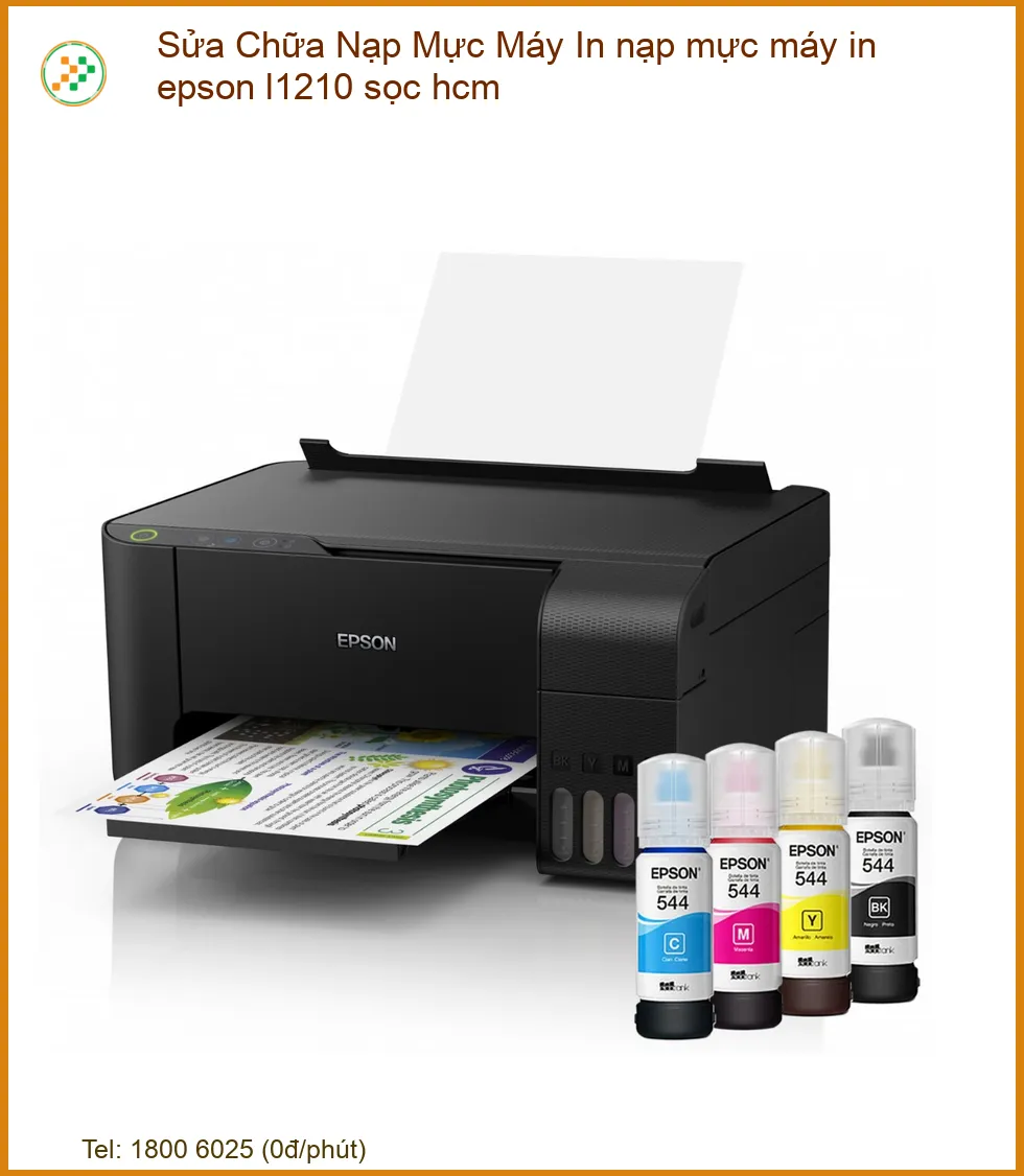 Máy In Epson L1210 Bị Sọc Sau Khi Nạp Mực - Sửa Lỗi Sọc, Nạp Mực Tận Nơi HCM