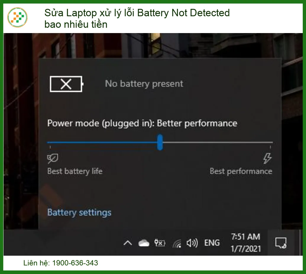 Lỗi Battery Not Detected: Nguyên nhân, Cách khắc phục và Sửa Laptop bao nhiêu tiền?