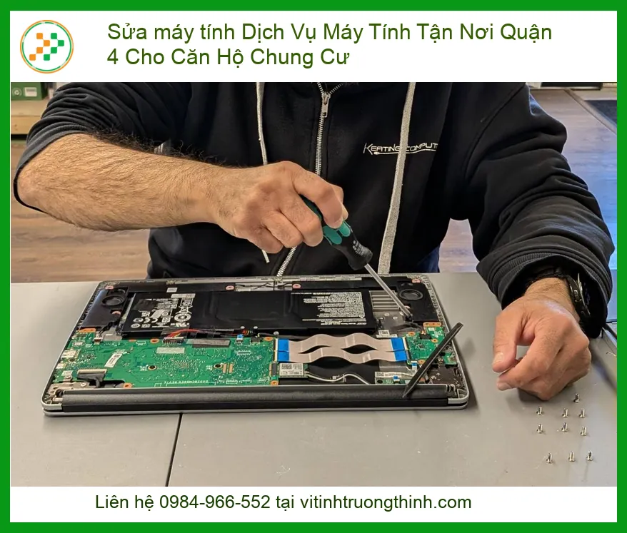 Máy tính căn hộ chung cư Quận 4 gặp sự cố - Gọi ngay dịch vụ sửa máy tính tận nơi uy tín