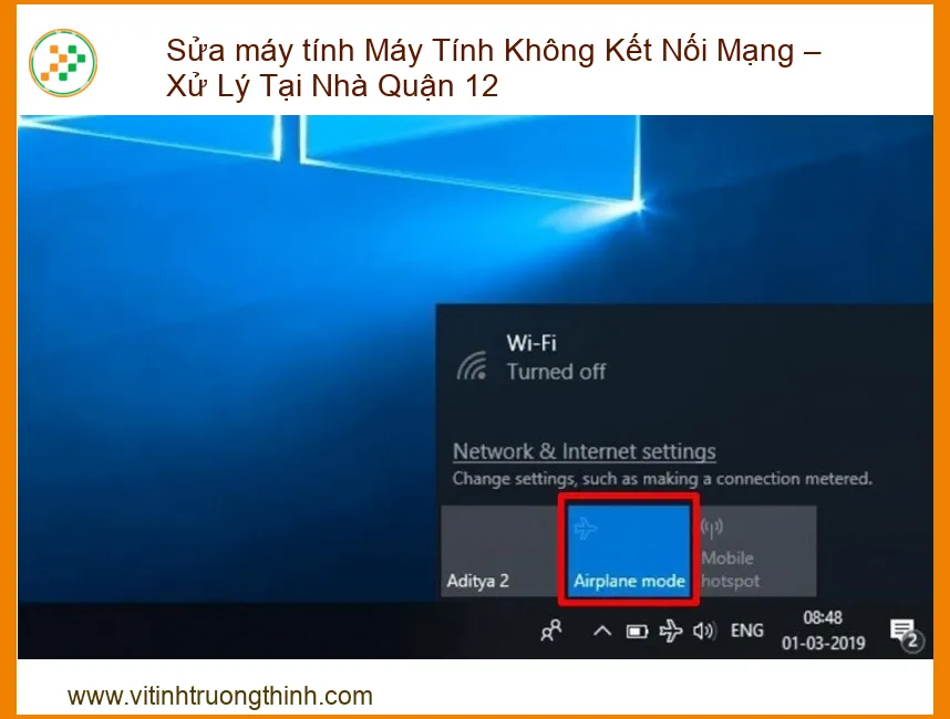 Máy Tính Không Kết Nối Mạng - Xử Lý Nhanh Chóng Tại Nhà Quận 12
