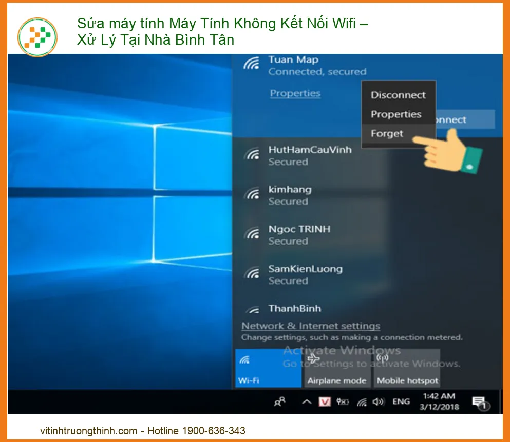 Sửa máy tính không kết nối Wifi - Giải pháp chuyên nghiệp tại Bình Tân