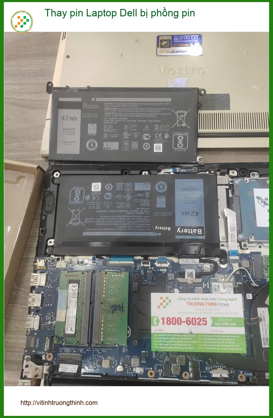 Chị Thảo giáo viên ở Quận 7 lo lắng vì pin Laptop Dell bị phồng
