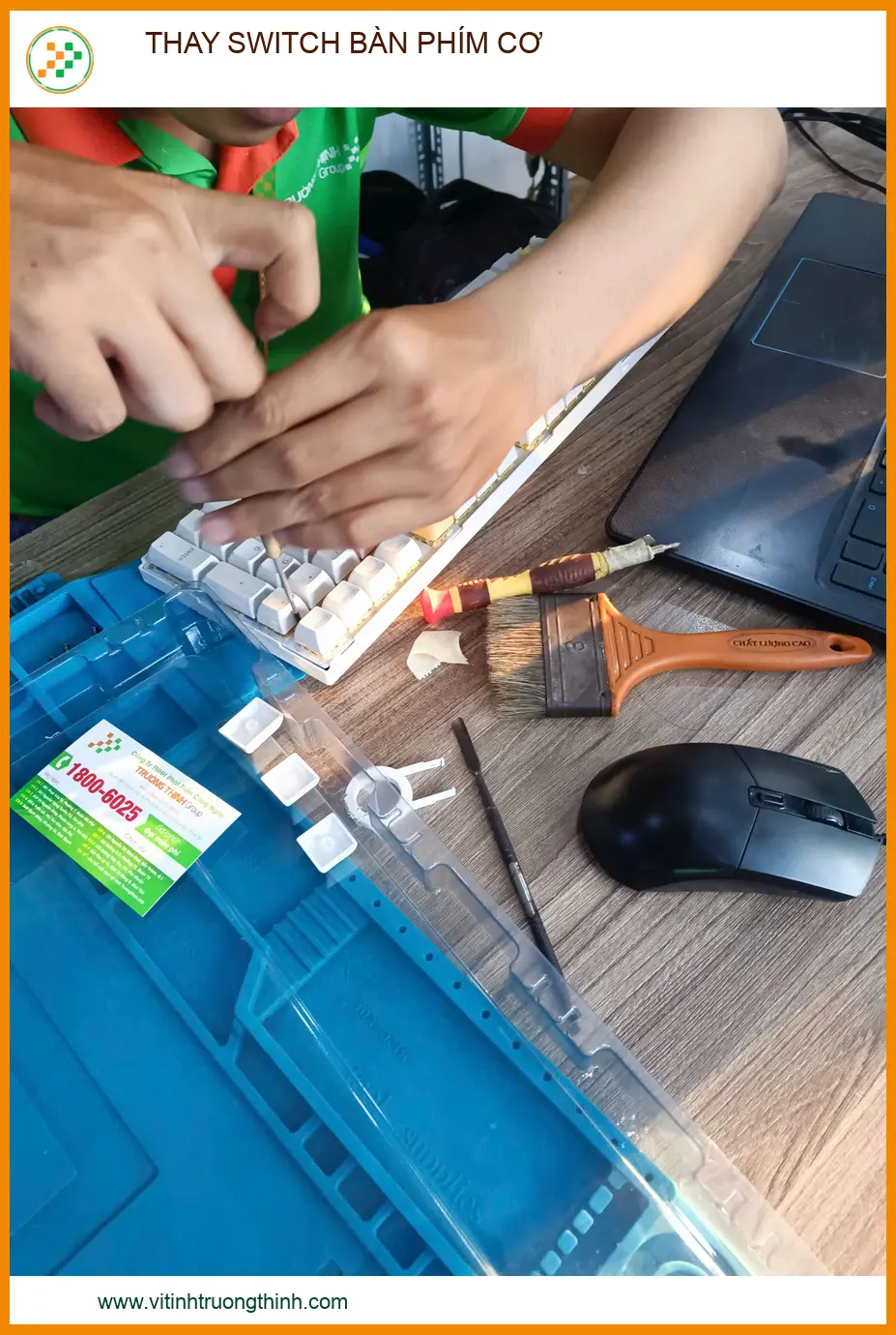 Thay switch bàn phím cơ tại Tân Phú: Cứu bàn phím liệt phím