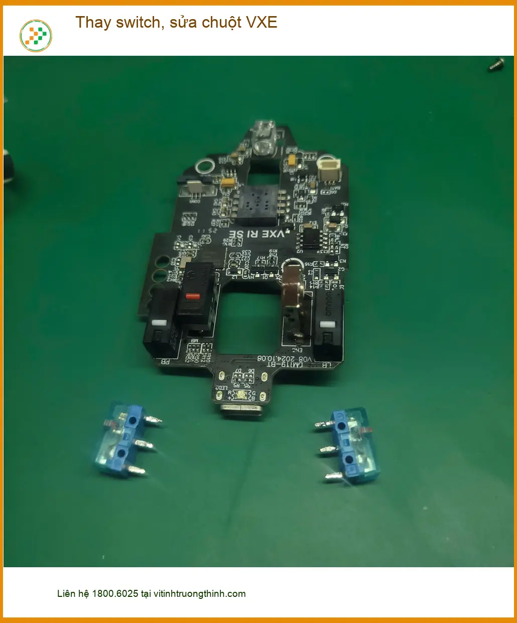 Dịch vụ Thay switch, sửa chuột VXE Quận Tân Bình - Chị Mai review ảnh thực tế 1