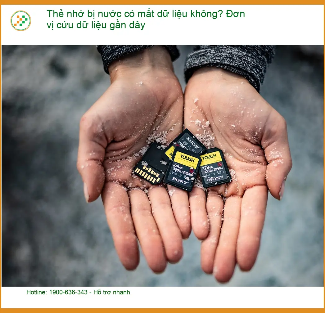 Khôi Phục Dữ Liệu Thẻ nhớ bị nước có mất không? - Trung tâm cứu dữ liệu gần đây
