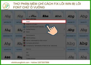 Thợ phần mềm chỉ cách fix lỗi Win bị lỗi Font chữ ô vuông triệt để 2026