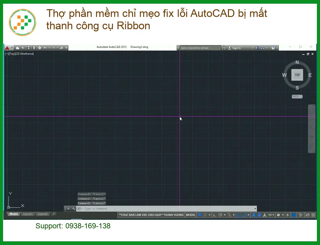 Thủ thuật fix lỗi AutoCAD mất Ribbon - Trung tâm hỗ trợ gần đây