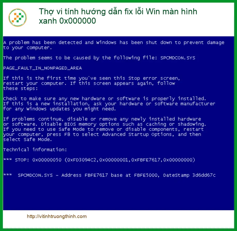 Fix lỗi Win màn hình xanh 0x000000 - Hướng dẫn tự xử lý tại nhà