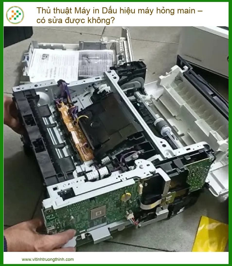 Máy in Dấu hiệu máy hỏng main – có sửa được không? Địa chỉ sửa uy tín TP.HCM