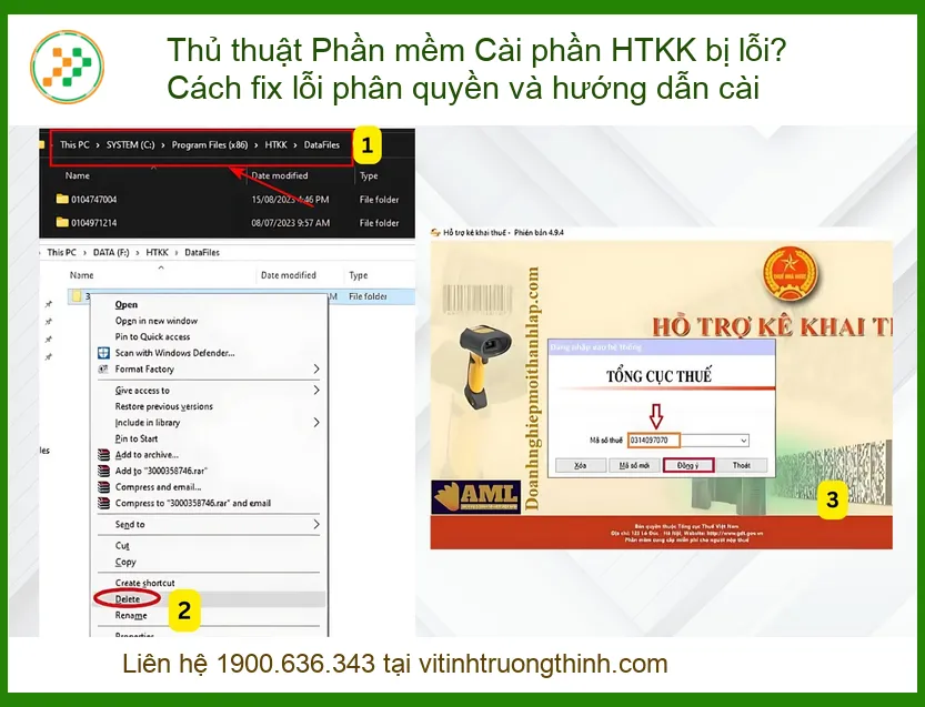 Cài phần mềm HTKK bị lỗi? - Cách fix lỗi phân quyền và hướng dẫn cài đặt hiệu quả