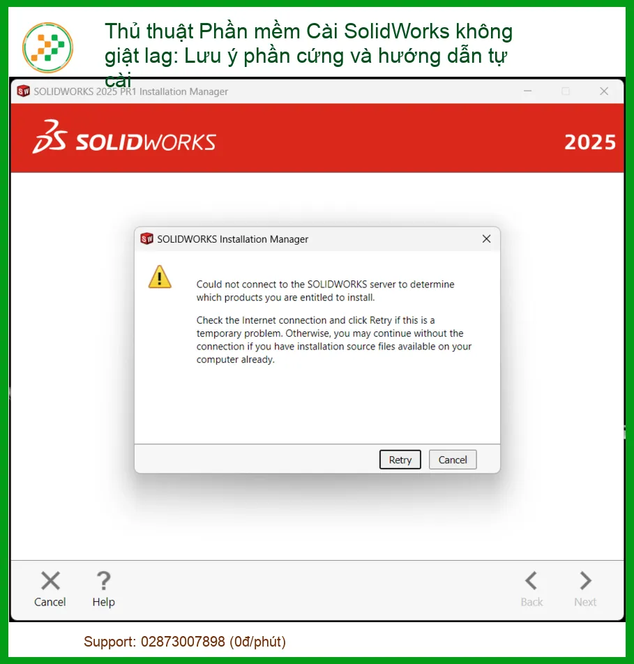 Thủ Thuật Cài SolidWorks Không Giật Lag: Phần Cứng & Hướng Dẫn Tự Cài Đặt Chi Tiết