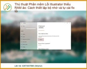 Lỗi Illustrator thiếu RAM ảo: Cách thiết lập bộ nhớ và tự cài fix lỗi hiệu quả