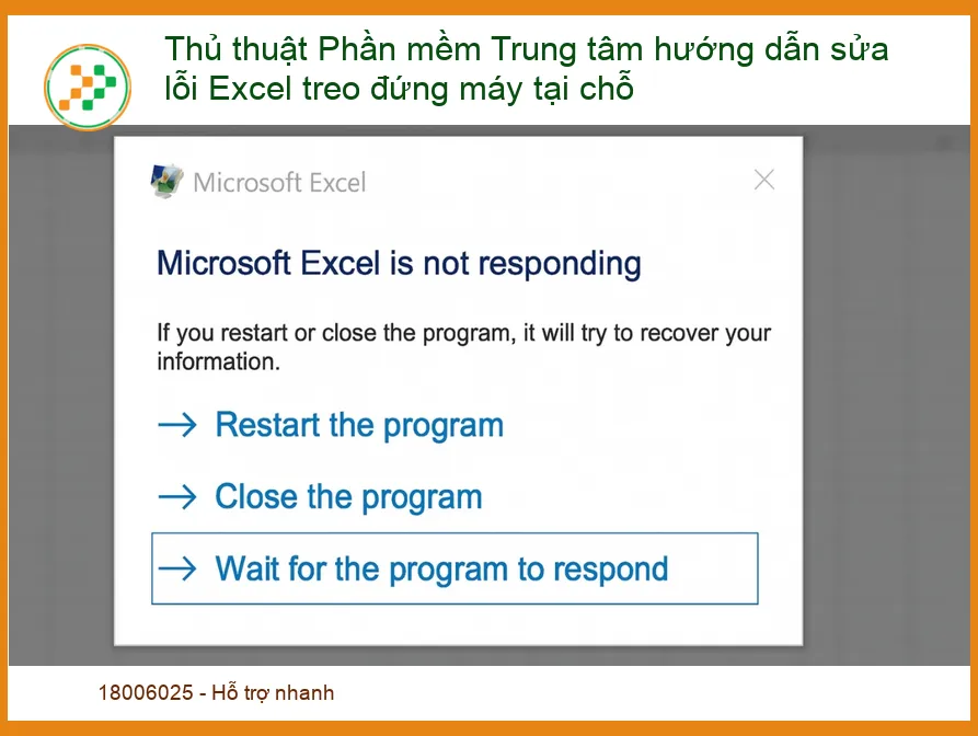 Thủ Thuật Phần Mềm: Hướng Dẫn Sửa Lỗi Excel Treo Đứng Máy Tại Chỗ Nhanh Chóng & Hiệu Quả