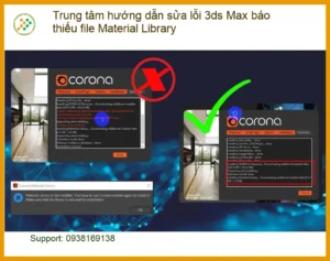 Thủ thuật 3ds Max báo thiếu Material Library – Trung tâm hỗ trợ TPHCM