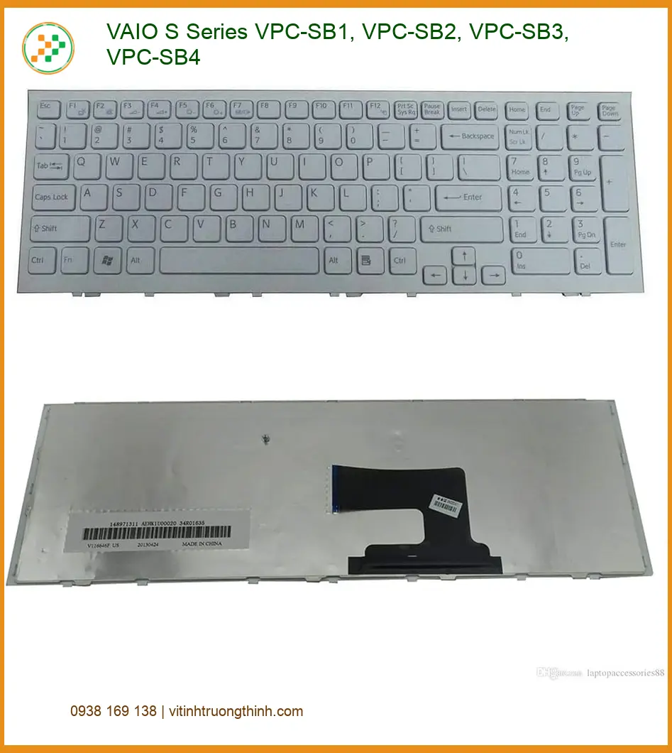 Bàn phím Laptop VAIO S Series VPC-SB - Thay Nhanh Gần Đây Uy Tín