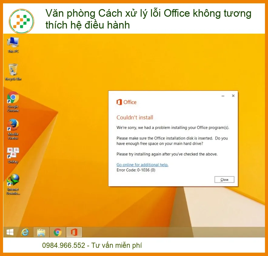 Lỗi Office không tương thích hệ điều hành - Cách khắc phục hiệu quả