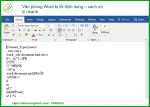 Văn phòng Word bị lỗi định dạng – Cách xử lý nhanh và hiệu quả nhất
