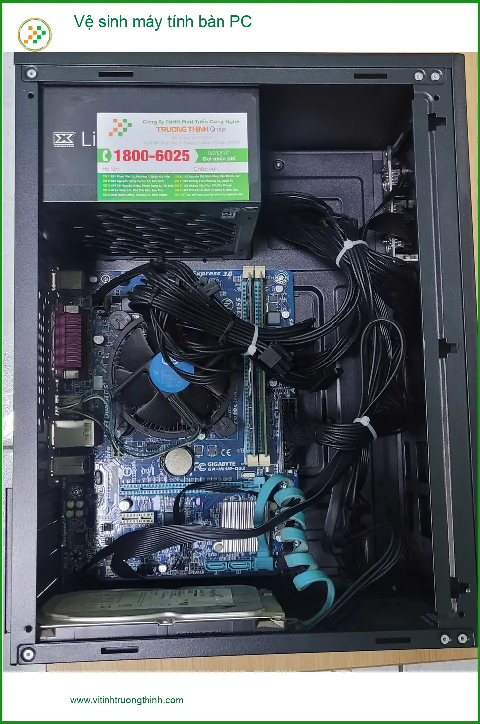 Anh Khánh tìm dịch vụ vệ sinh máy tính bàn PC Quận Bình Tân ảnh thực tế 1