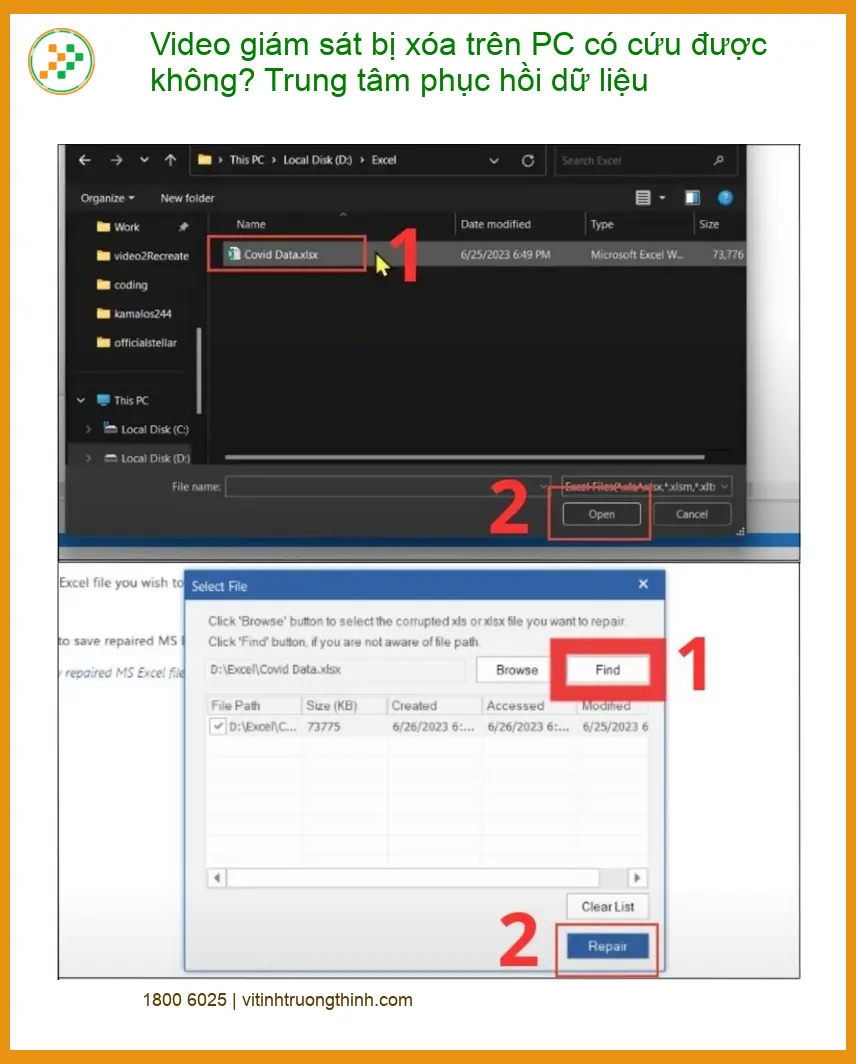 Khôi Phục Dữ Liệu Video giám sát bị xóa trên PC có cứu được không? - Trung tâm phục hồi uy tín TPHCM
