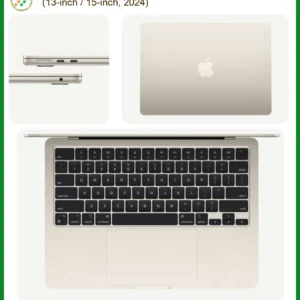 Vỏ Laptop APPLE MacBook Air M3 A3240, A3114 (13-inch / 15-inch) chính hãng, thay vỏ nhanh gọn tại nhà