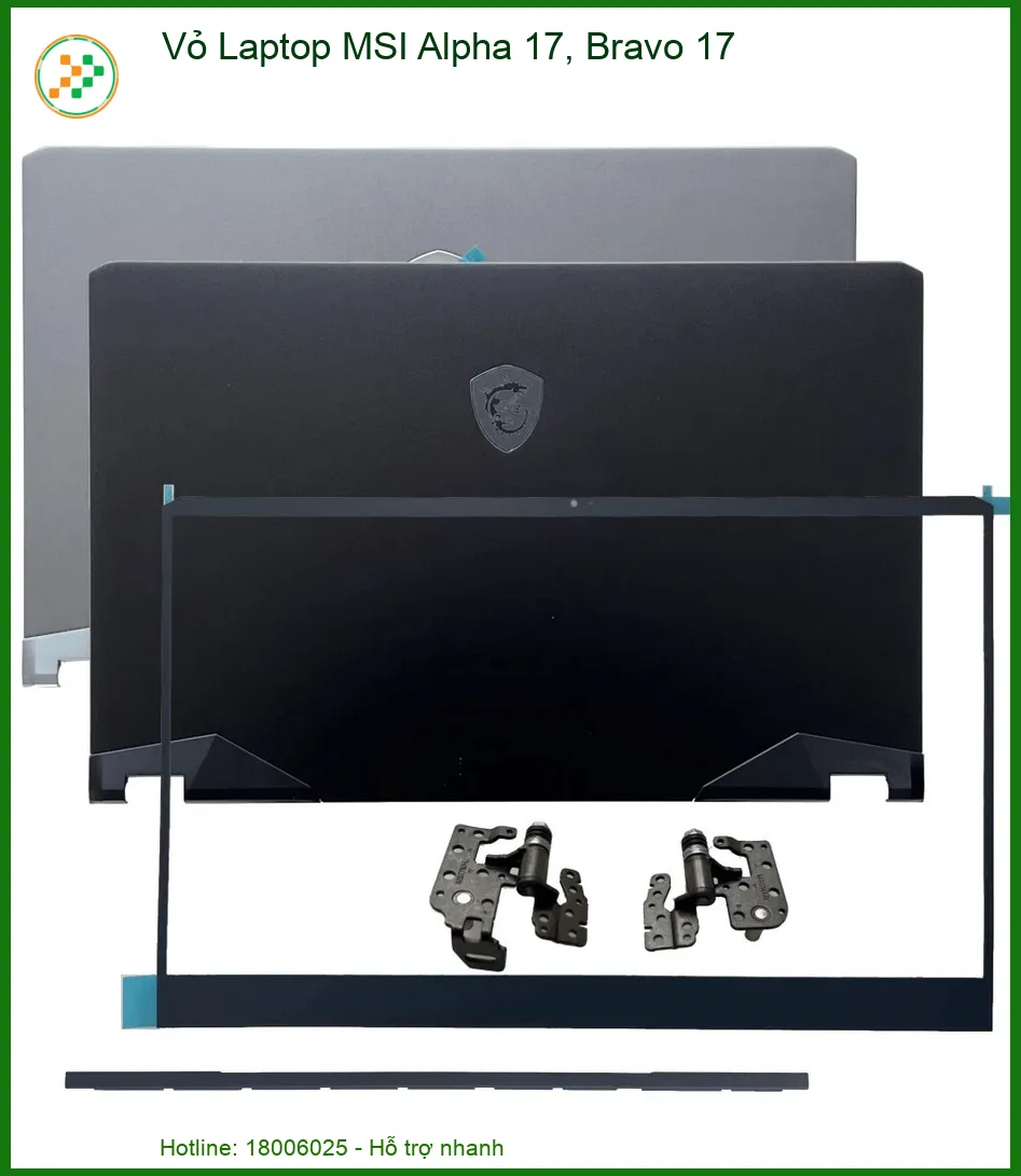 Vỏ Laptop MSI Alpha 17, Bravo 17 - Thay Vỏ Lấy Liền, Uy Tín, Giá Tốt
