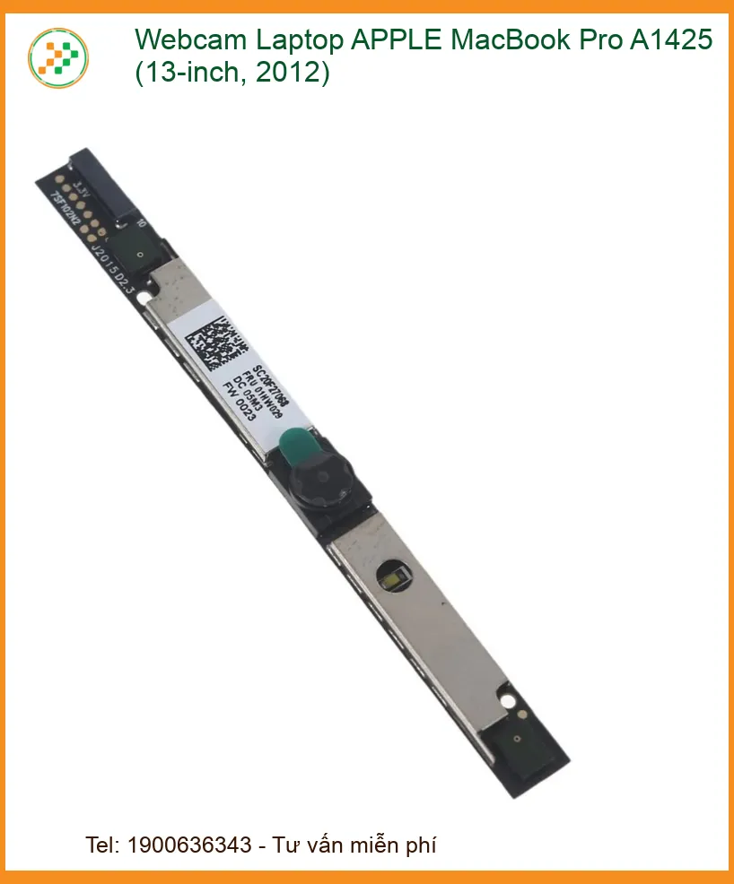 Webcam Laptop APPLE MacBook Pro A1425 (13-inch, 2012) - Sửa Chữa & Thay Thế Lấy Liền