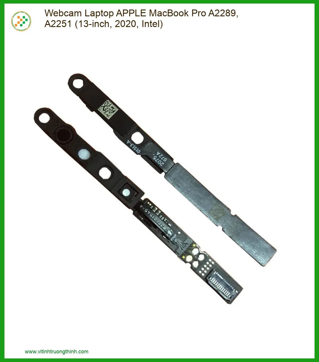 Webcam Laptop APPLE MacBook Pro A2289, A2251 (13-inch, 2020, Intel) - Thay Thế, Sửa Chữa Chính Hãng TP.HCM