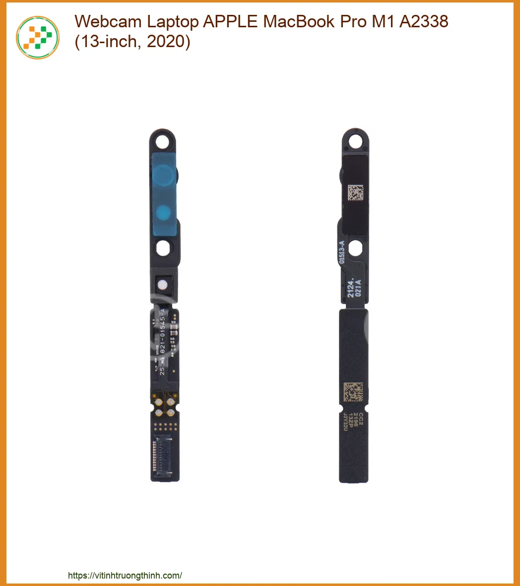 Webcam Laptop Apple MacBook Pro M1 A2338 (13-inch) - Thay lấy ngay TPHCM