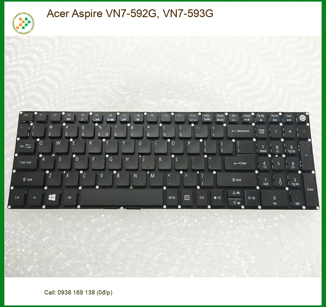 Bàn phím Laptop ACER Acer Aspire VN7-592G, VN7-593G - Thay Lấy Liền TPHCM