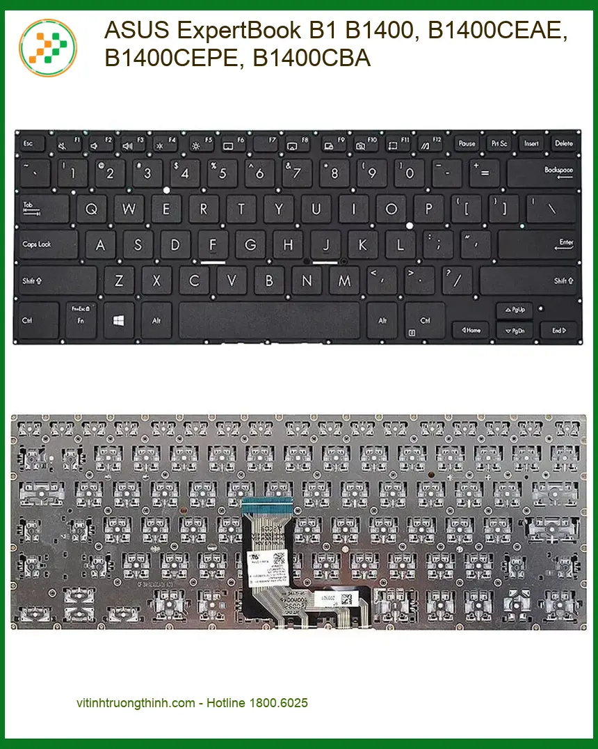 Bàn phím Laptop ASUS ExpertBook B1 B1400 - Sửa Lấy Ngay Giá Rẻ TPHCM
