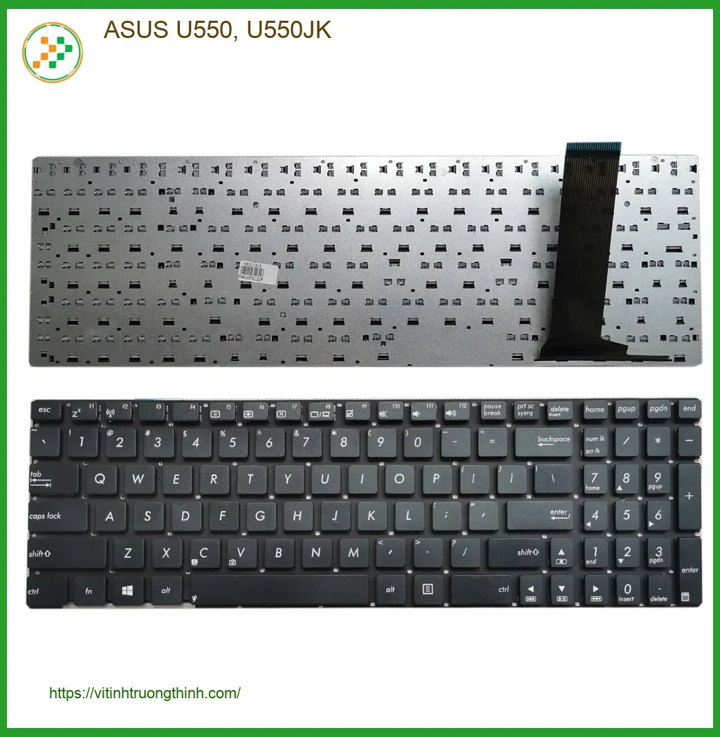 Bàn Phím Laptop ASUS U550JK - Thay Nhanh Tại Cửa Hàng TPHCM Giá Rẻ