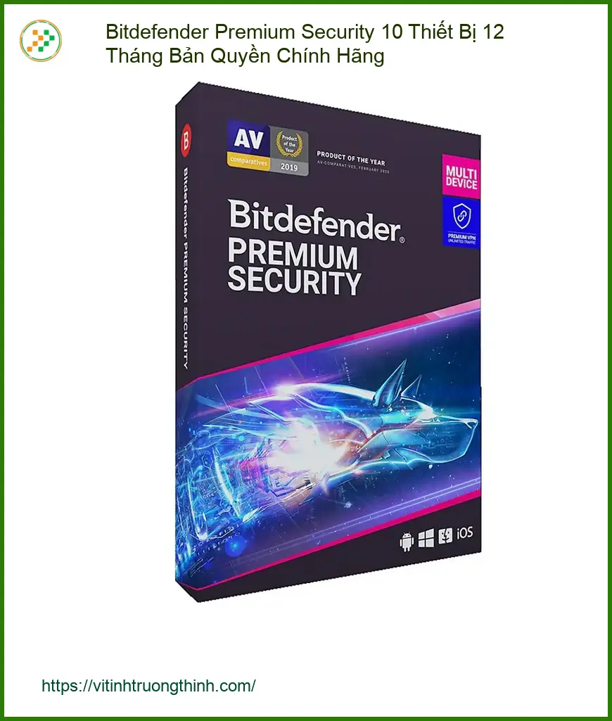 Bitdefender Premium Security 10 Thiết Bị 12 Tháng - Cài Tận Nơi TPHCM Giá Rẻ