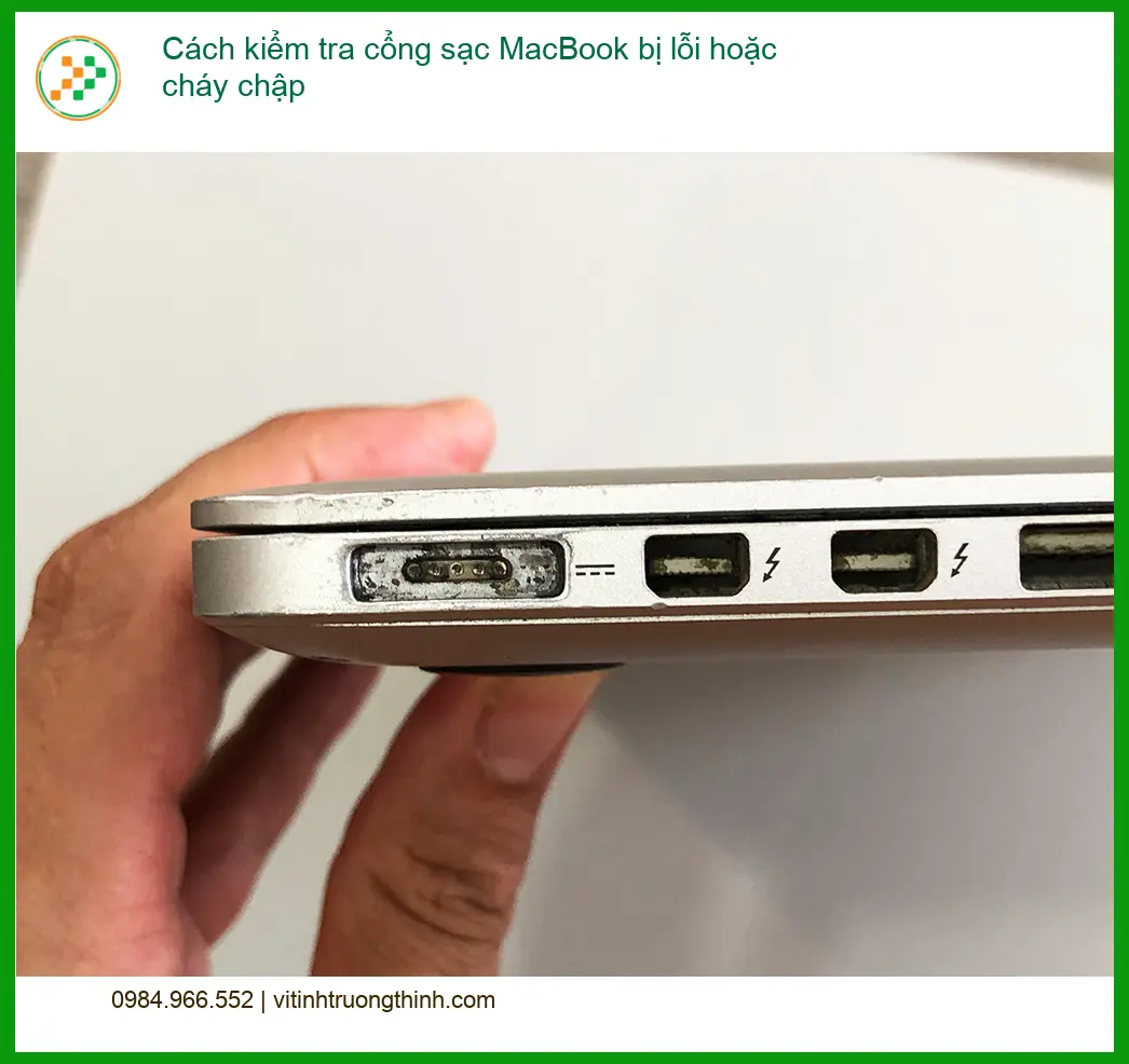 Macbook Cách kiểm tra cổng sạc bị lỗi - Trung tâm sửa uy tín TPHCM