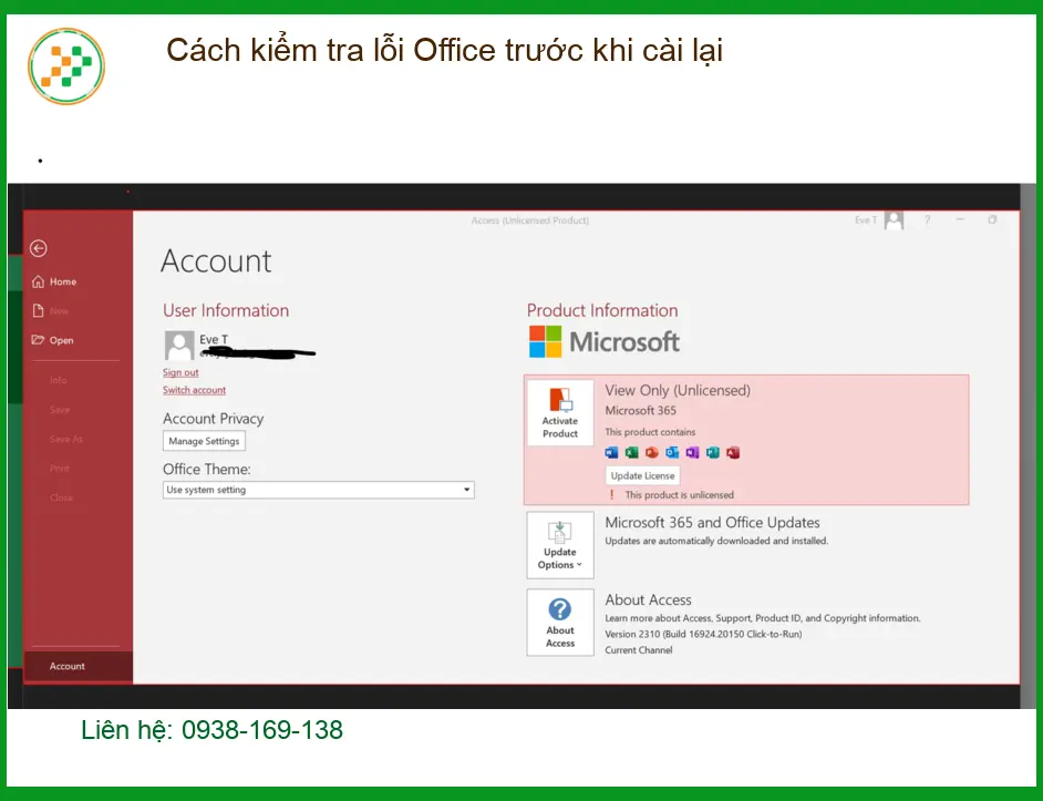 Văn phòng Cách kiểm tra lỗi Office trước khi cài lại - Hỗ trợ xử lý tại nhà
