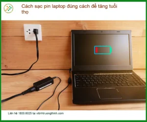 Laptop Cách sạc pin laptop đúng cách – Tư vấn từ chuyên gia Vi Tính Trường Thịnh