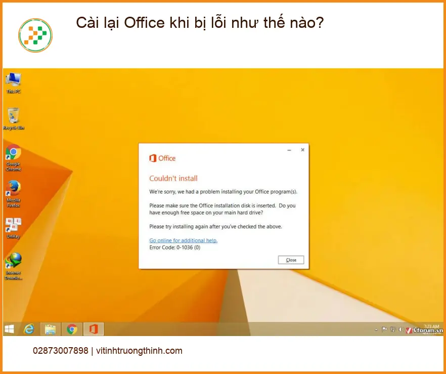 Văn phòng Cài lại Office khi bị lỗi - Cách tự xử lý tại nhà