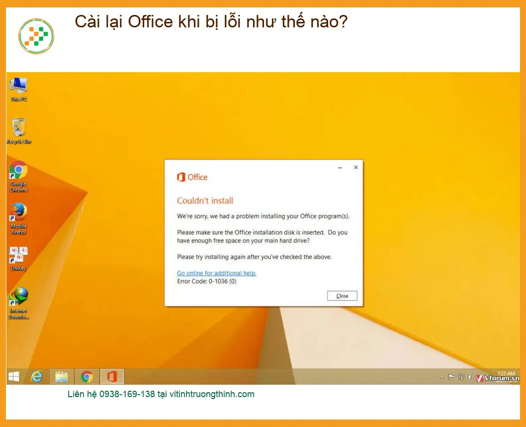 Văn phòng Cài lại Office khi bị lỗi – Cách tự xử lý tại nhà