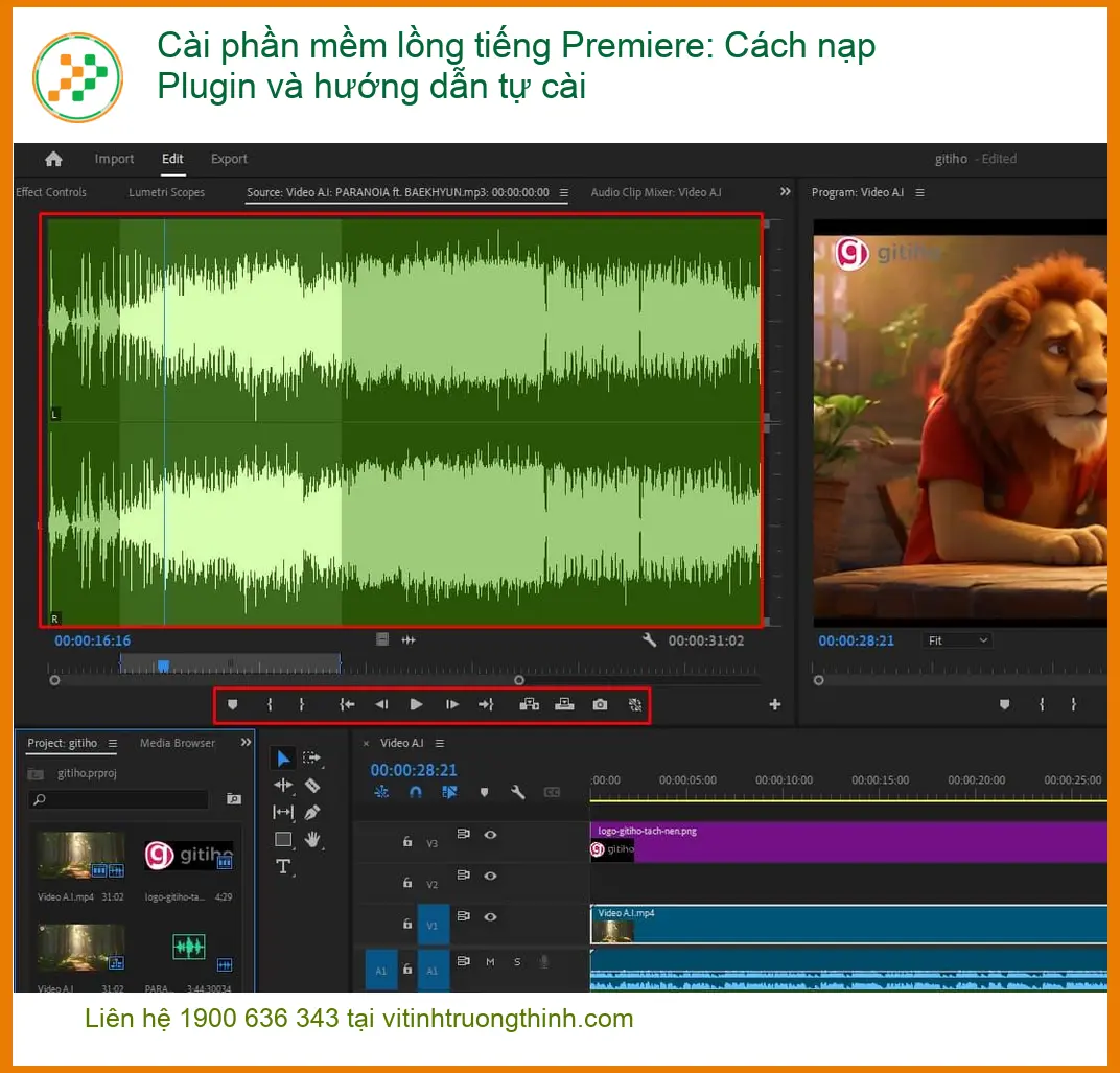 Thủ thuật Cài phần lồng tiếng Premiere: Nạp Plugin - Tư vấn chuyên gia