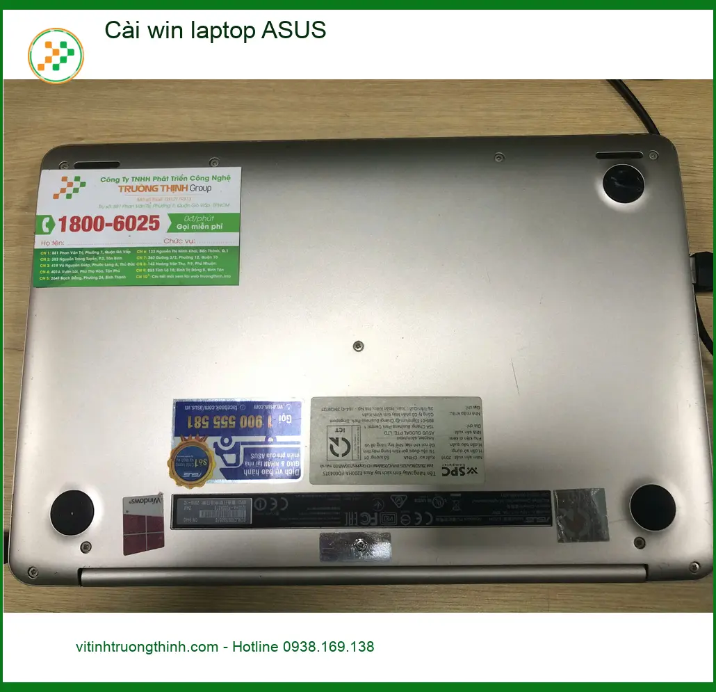 Anh Khải quản lý siêu thị tìm chỗ cài win laptop ASUS Quận Bình Tân ảnh thực tế 1