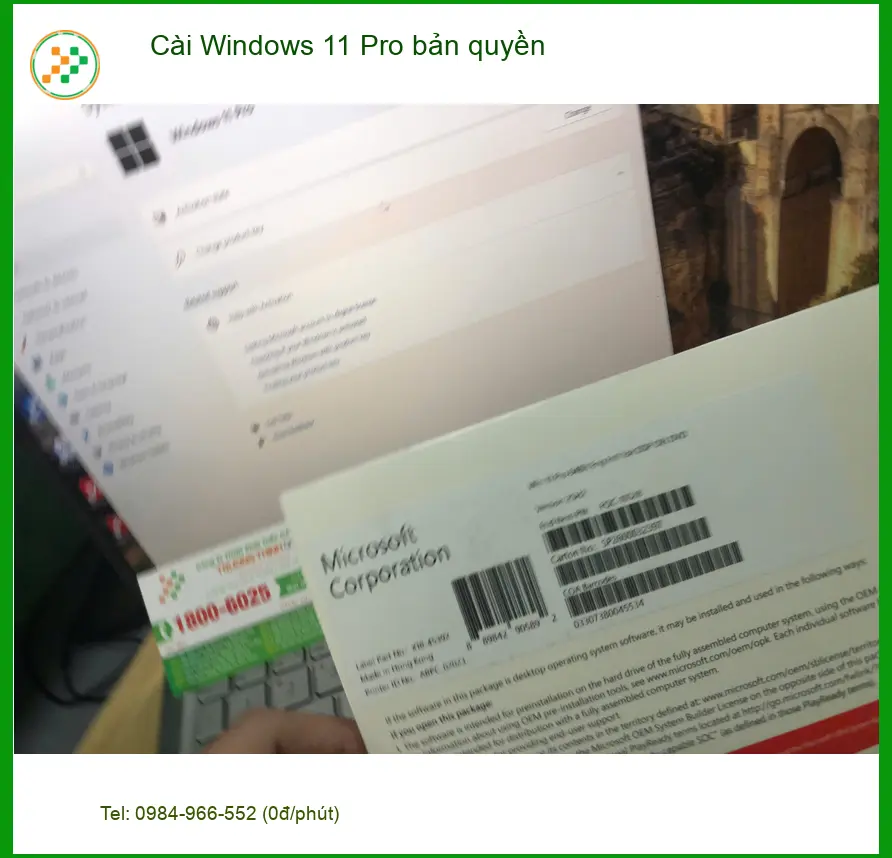 Anh Duy chuyên viên thiết kế tìm nơi cài Windows 11 Pro bản quyền Quận Bình Tân