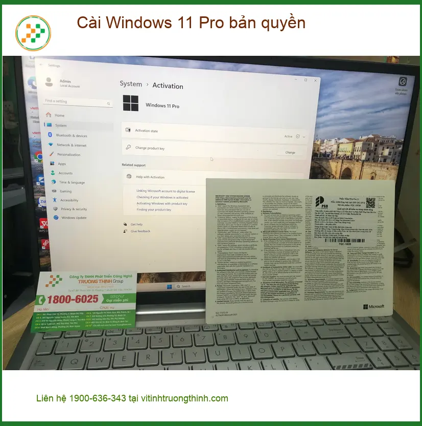 Anh Duy chuyên viên thiết kế tìm nơi cài Windows 11 Pro bản quyền Quận Bình Tân ảnh thực tế 1